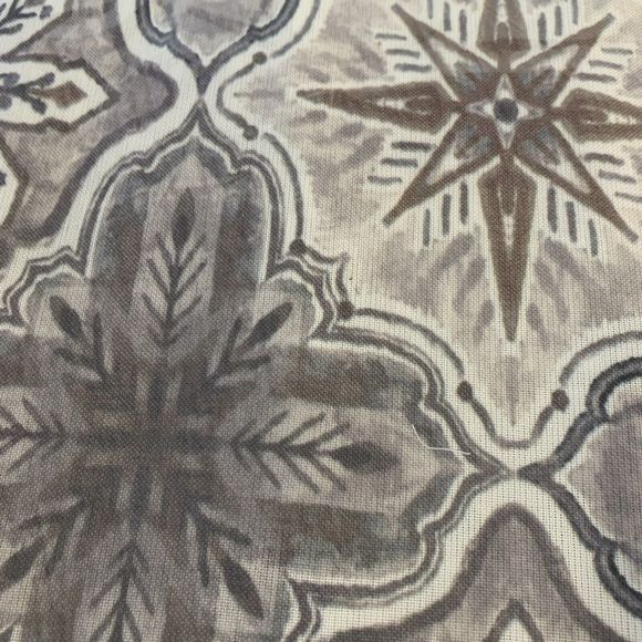 Christmas Tablecloth Snowflake Stars Grey Fiesta Party Rectangular Dinner 60x104 - Picture 5 of 10